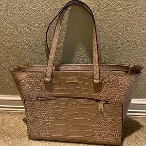 Kate spade croc leather tote